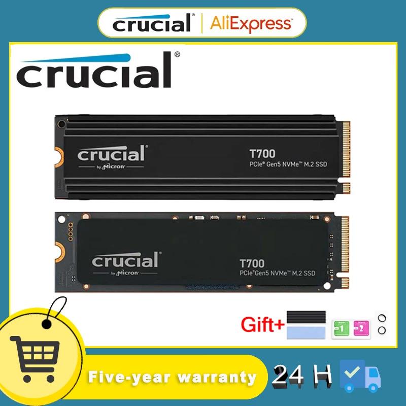 Crucial ̹     ָ Ʈ ̺, T700 1TB 2TB Gen5 NVMe M.2 SSD, 濭 , ִ 12,400 MB/s